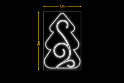 Abeto simple con rizo (1,3X2 M)