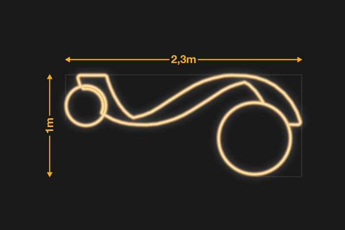 Onda con 2 bolas 1x2,3m