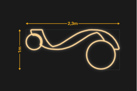 Onda con 2 bolas 1x2,3m