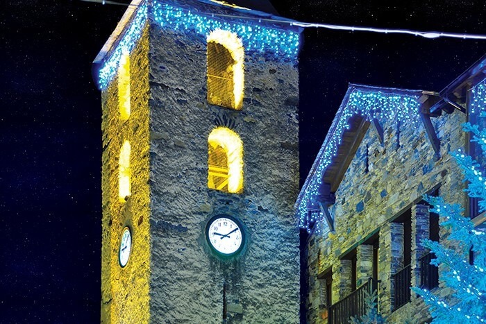 Estalactita LED 2-20m con 1m de caída