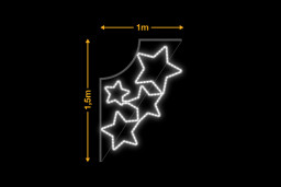 Estrellas para farola (1x1,5m)