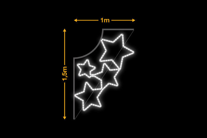 Estrellas para farola (1x1,5m)