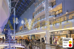 Cortina LED 1-8m con 3m de caída