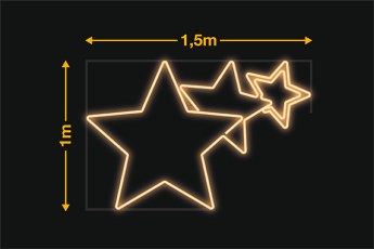 Tres estrellas crecientes...