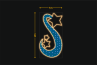 Estrellas con cinta 1x2m