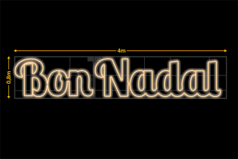 Bon Nadal Oblicua (4x0,8 m)