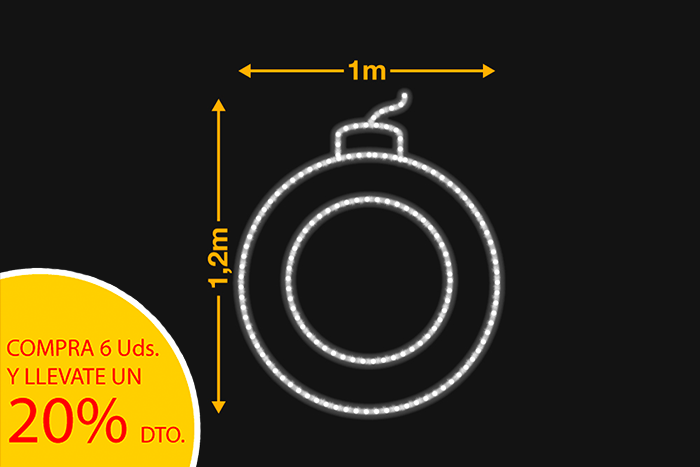 Bola de Navidad 1x1,23m