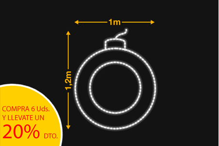 Bola de Navidad 1x1,23m