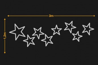 Ráfaga de estrellas 3x1,2m