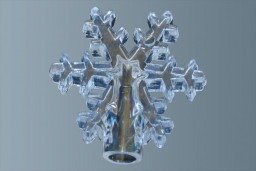 Funda decorativa forma copo de nieve (50u)