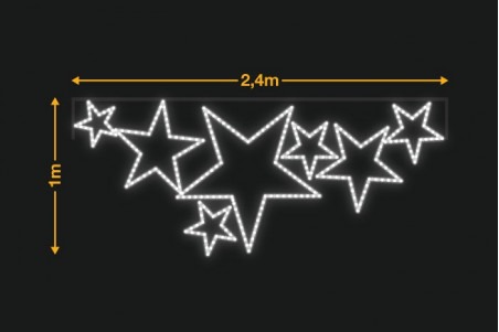 7 estrellas 2,4x1m