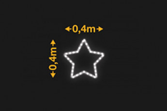 Estrella de 5 puntas 0,4x0,4m