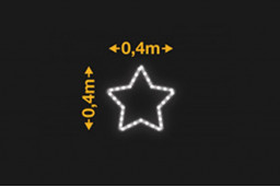 Estrella de 5 puntas 0,4x0,4m