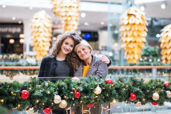 compra centro comercial luces navidad