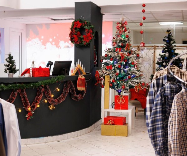 decoracion tienda ropa navidad