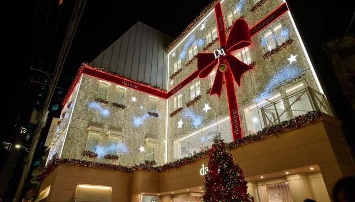 iluminacion hotel navidad exterior