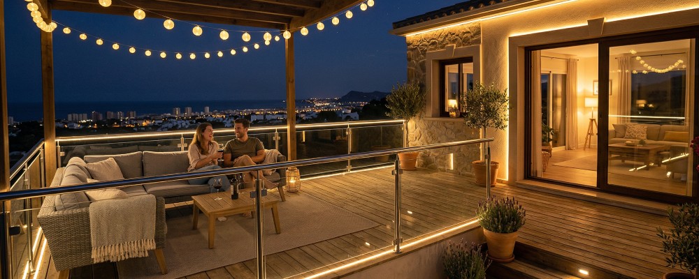luces led exterior terraza