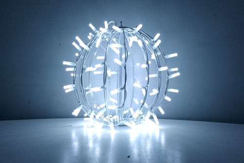 Esfera LED 3D blanco