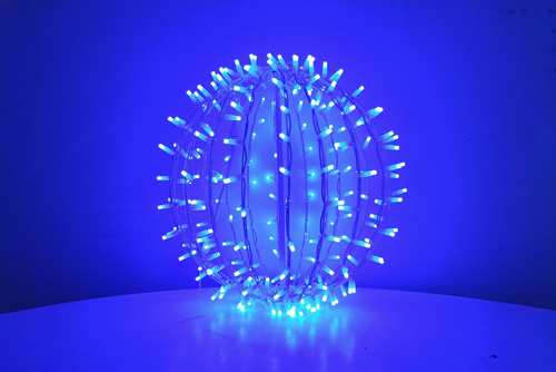 Esfera LED 3D azul