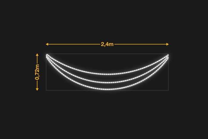 Arco 2,4x0,72m