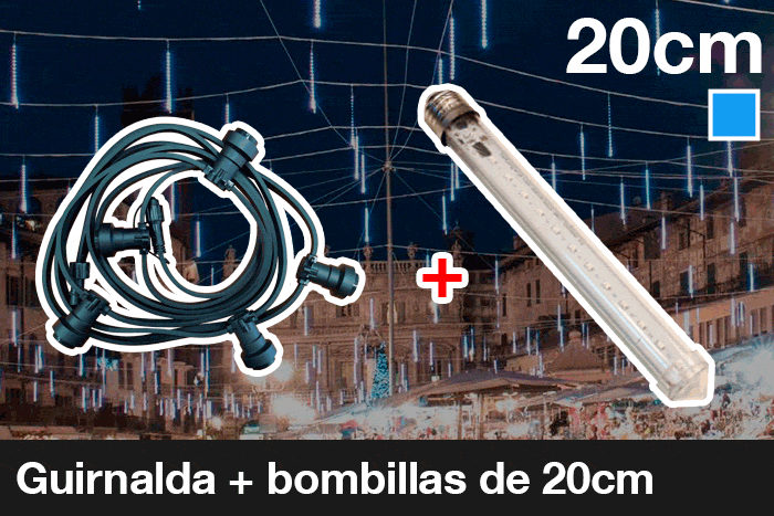 Guirnalda + goteo de 20cm BL