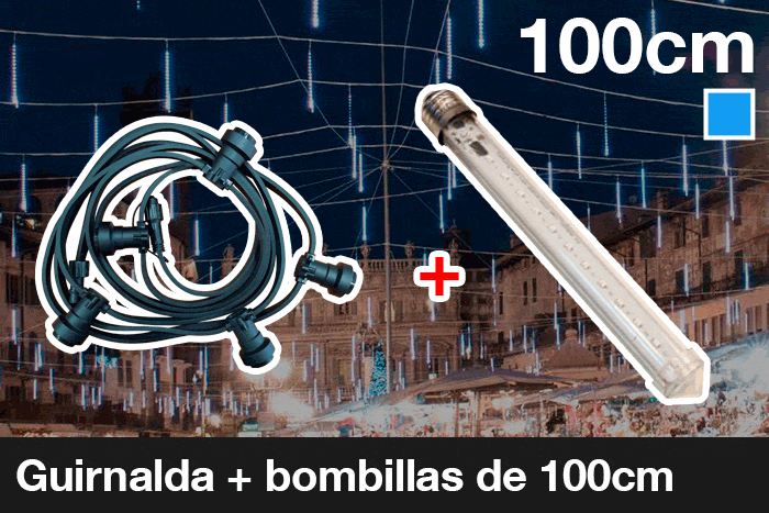 Guirnalda + goteo de 100cm BL