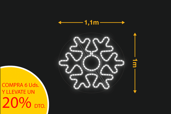 Copo blanco 1,1x0,95m